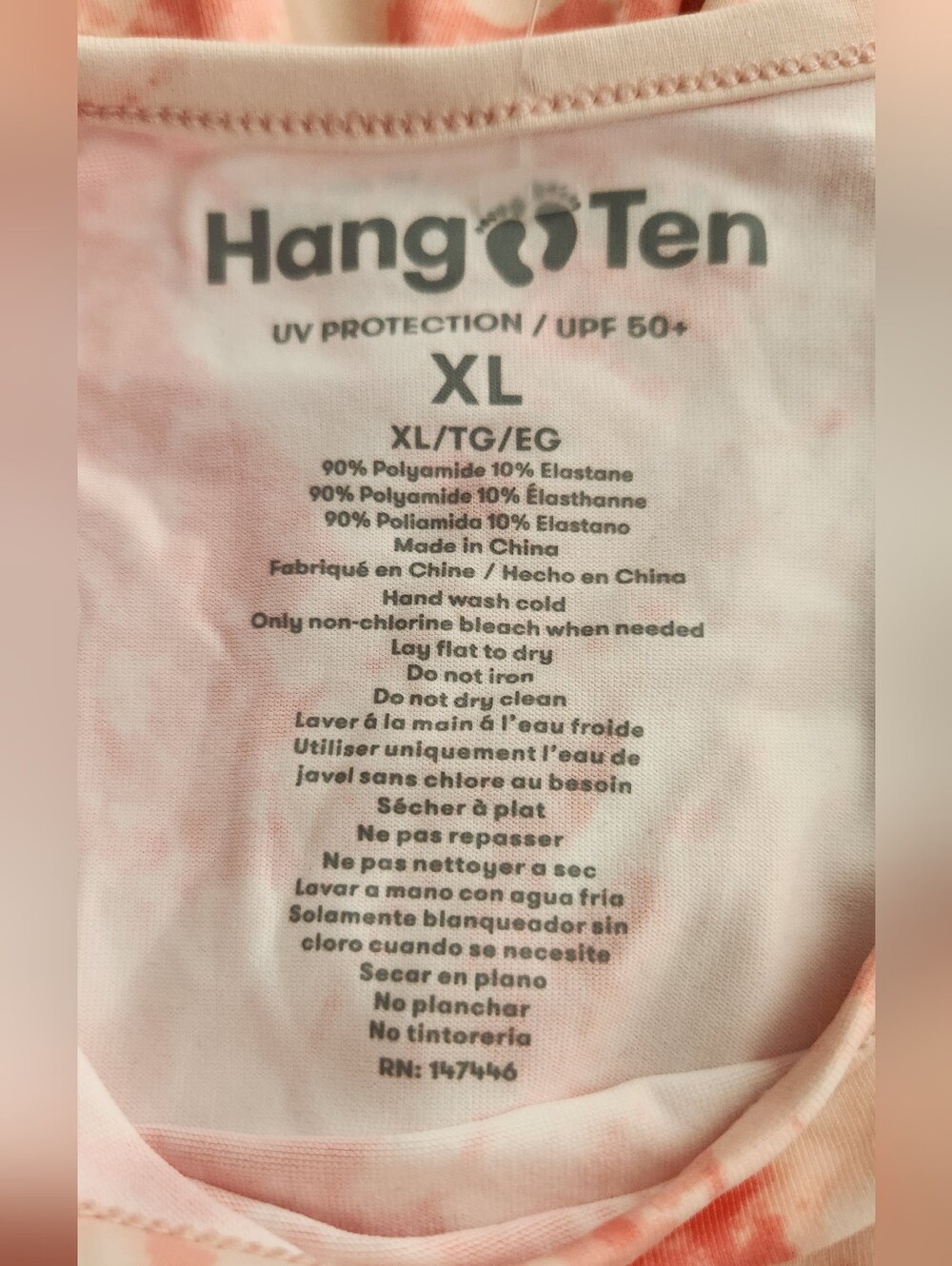 🆕️Hang Ten UPF 50+ Quick Dry Long Sleeve Sun Tee Size XL - Picture 9 of 10